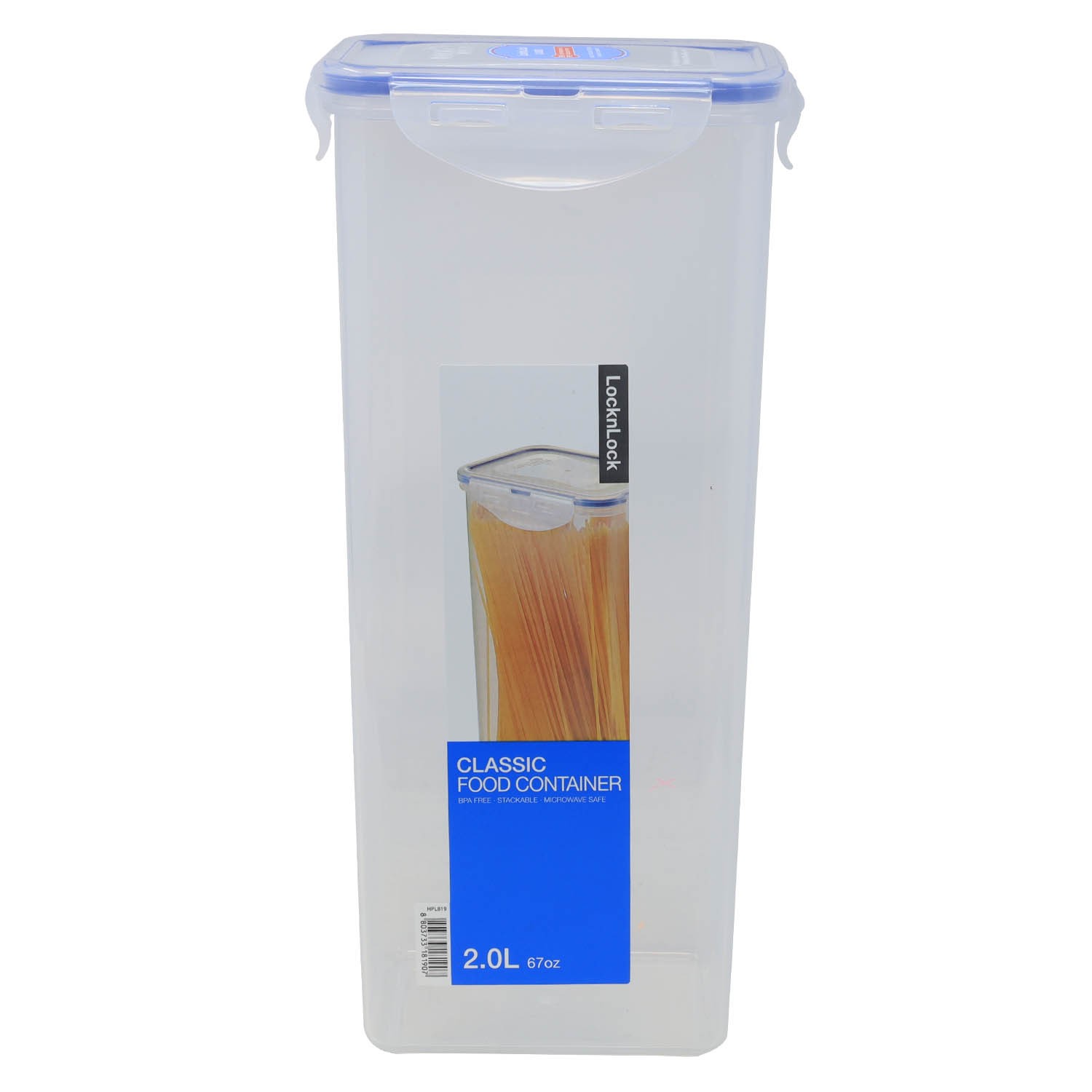 LocknLock 2L High Quality Rectangular Storage Airtight Durable Food Container