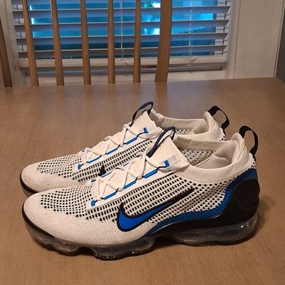 Nike Air VaporMax White Blue Black DM0025-100 Men's Athletic Sneakers