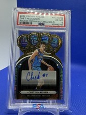 Chet Holmgren 2022-23 Panini Crown Royale /8 Auto Asia Gold Rookie RC PSA 6