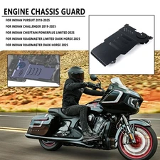 For Indian Pursuit 2022-2025 Black Engine Protector Cover Guard Bottom Plate