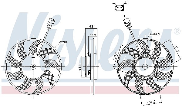 Nissens LüFter, MotorküHlung Rechts U.A. FüR Audi, Cupra, Seat, Skoda, Vw-image