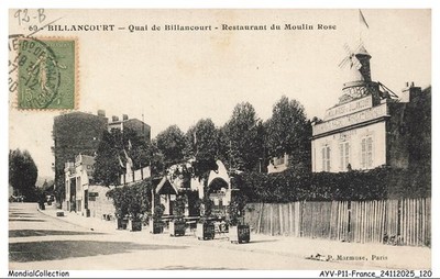 AYVP11-1110-92 - BILLANCOURT - Quai de billancourt - Restaurant du moulin rose