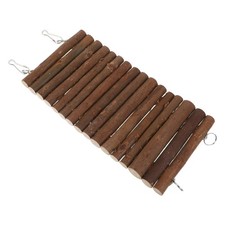 Hanging Bird Tunnel Toy - Wooden Parrot Swing For Cage - Small Animal Tunnel