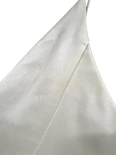 Zimmermann Dress Size 3 AU 14 US 10 Sueded Silk Plunge Short Dress In Pearl - Picture 12 of 20