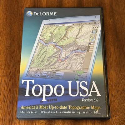 DeLORME - TOPO USA Version 6.0 For WindowsXP Genuine! All 50 States 
