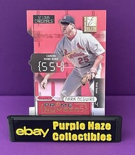 2001 Donruss Elite - Prime Numbers Mark McGwire #PN-3C Die-Cut /550 Cardinals