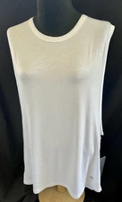 Scorpio Sol White Brit Slash Tank Top - Size Medium  New With Tag!