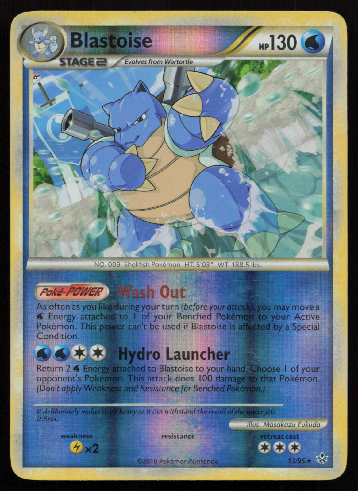 Blastoise 13/95 Unleashed Reverse Holo