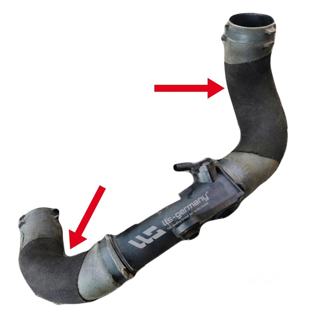2X Turbo Hose Charge Air Hose For AUDI Q5 SQ5 3.0 TDI Quattro 8R0145993E