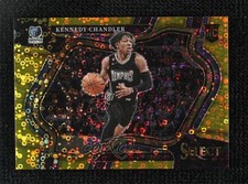 2022-23 Panini Select Courtside Gold Disco Prizm 4/10 Kennedy Chandler #288 s6i