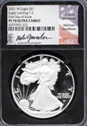 2021-W $1 Silver American Eagle Ty2 PF 70 Ultra Cameo NGC # 6297993-322 + Bonus