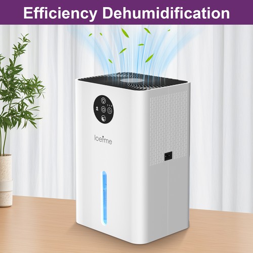 1800ml Dehumidifier Electric LED Light for Home Condensation Moisture Damp 22.5W