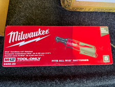 Milwaukee M12 2456-20 14 In Cordless Ratchet Square Drive Tool Only Milwaukee M12 2456-20 14 In Cordless Ratchet Square Drive Tool Only