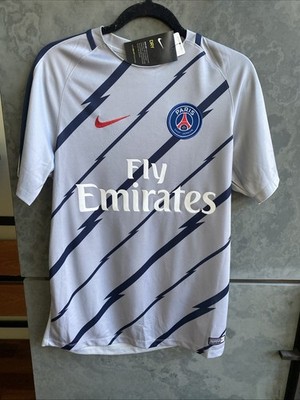 Nike Fly Emirates Jersey Mens Medium Gray Paris Saint Germain Size S