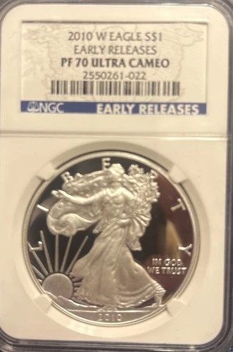 2010 W EAGLE S$1 EARLY RELEASES PF70 ULTRA CAMEO - NGC - American Silver Eagle