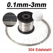 Edelstahldraht &Oslash;0.1mm-3mm Weiche / Harte Stahldraht 304 Basteldraht Metalldraht