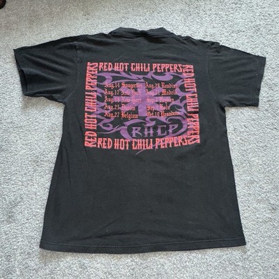 Vintage 90s 1994 Red Hot Chili Peppers Smile Tshirt Sz L | eBay