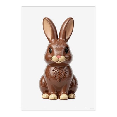 Wandbild Poster Drucke ''Schokolade Osterhase'' (PP061516)