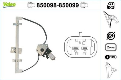 VALEO Fensterheber vorne links FORD Escort 850098