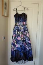 Betsy Adams Womens Size 4 Black Spaghetti Floral NEW