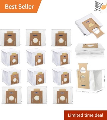 12 Pack Replacement Vacuum Bags for Yeedi Ecovacs Deebot T8 N8 Pro Plus