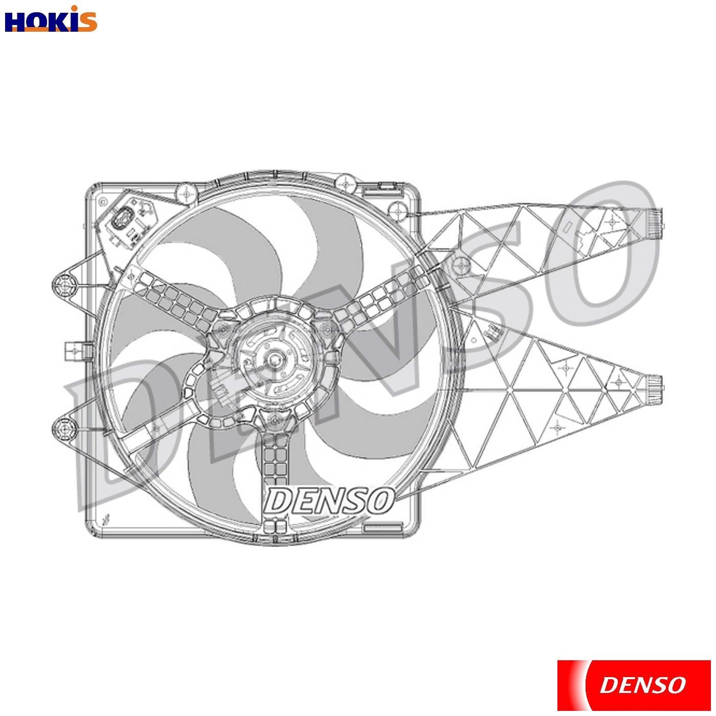 FAN ENGINE COOLING DER09094 FOR FIAT ABARTH 199 A3.000 1.2L 4cyl PUNTO EVO 1.4L