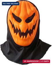 Scary Pumpkin Mask, Full Face Halloween Costume for Adult Unisex