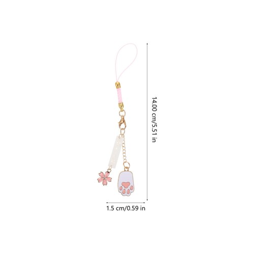2 Pcs Cat Claw Mobile Phone Decoration Miss Hanging Charms Colorful Cell Chain - 第 8/12 張圖片