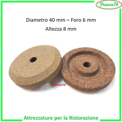 Coppia Mole Smerigli Per Affettatrice Swedlinghaus - Diametro 45 E 50mm, Foro 8mm - Foto 3