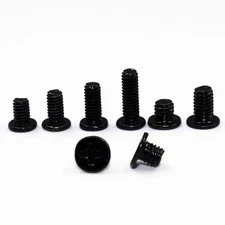 M1.4 M2 M2.5 M3 Black Phillip Wafer Flat Head Machine Screw Laptop Notebook Bolt