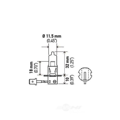 Fog Light Bulb-2 Door Hella H3HD