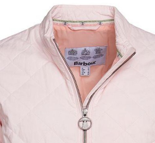Barbour Harborside Pink Quilted Jacket Size 6 NWT - Picture 7 of 9
