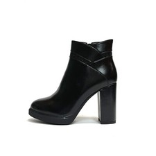 SOLO SOPRANI SCARPE DONNA STIVALETTI CON TACCO ALTO E PLATEAUX 315 NERO LOGO