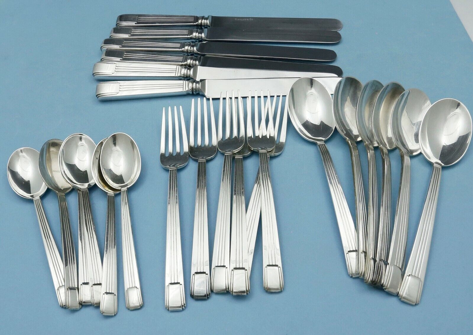 TIFFANY CENTURY Sterling FLATWARE Set 24 Pieces Luncheon Size for 6