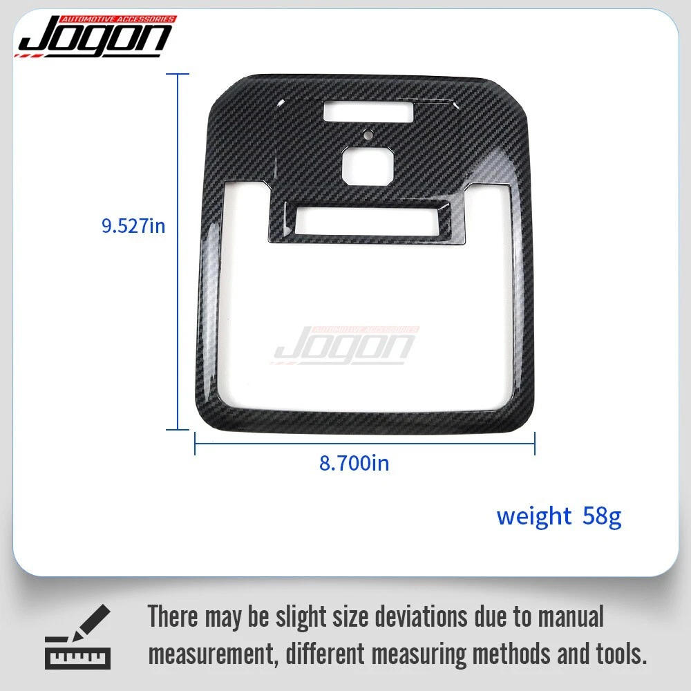 For Toyota Tacoma TRD 2024+ Carbon Fiber ABS Roof Reading Light Lamp Cover Trim - 第 6 张/共 16 张