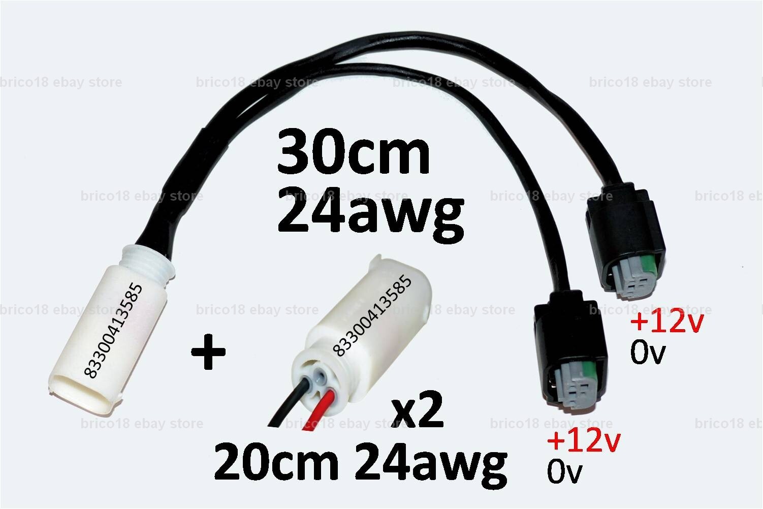 Câble Y accessoire 83300413585 compatible BMW R1200GS R1250GS connecteur 2p x2w