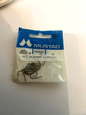 Mustad Haken Qualität MUSTAD 39849 8 Stück 15 Fliegenbinden Stachelhaken