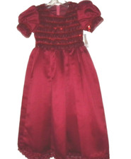 NWT, LITTLE ANGELS "CHERISH", Girls Size 6, RED Pageant/Flower Girl/Party Dress