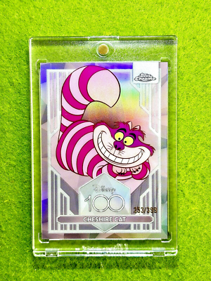 CHESHIRE CAT Disney 100 PINK REFRACTOR # /399 Alice Wonderland