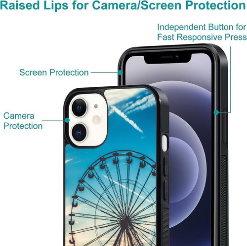 For iPhone SE XS XR Max 5 6 7 8 Plus Theme Park Ferris Wheel Anti scratch Cover - Picture 23 of 25