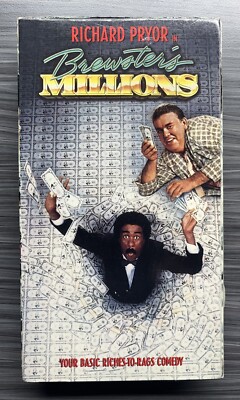 Brewsters Millions VHS 1990 John Candy Richard Pryor