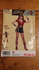 SIMPLICITY WONDER WOMAN COSTUME PATTERN W0131 SIZE 6-14 FREE SHIPPPING