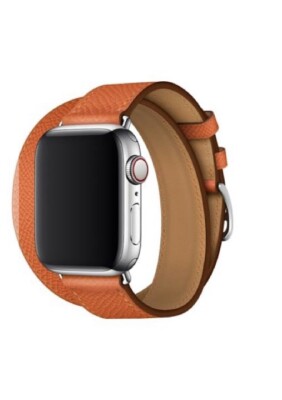 Ninth Band for Apple Watch (BAND ONLY/No Watch) ~ Leather Double ~ NEW/Open Box