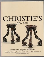 English Furniture CHRISTIE'S 2004 Vander Poel Estate Collection Decorative ART