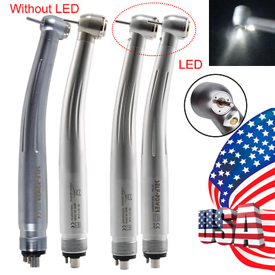 Dental Fiber Optic LED E-generator Fast High Speed Handpiece 4 HOLE NSK UPS