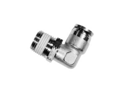 1/4'' Hose x 3/8'' NPT Push To Connect 90  Degree Swivel Elbow Fitting