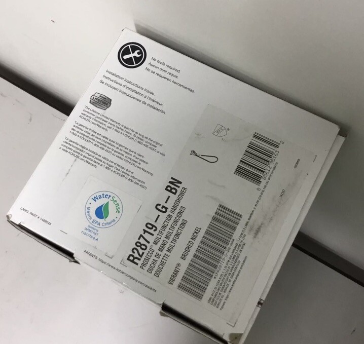 New Kohler Prosecco Multifunction Handheld Shower Brushed Nickel