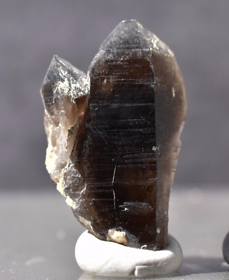 Gemmy Black Smokey Quartz Crystal - Sawtooth Mountains Idaho