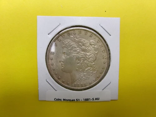 1881-S Morgan Dollar - AU - .90 Silver - USMA81S0