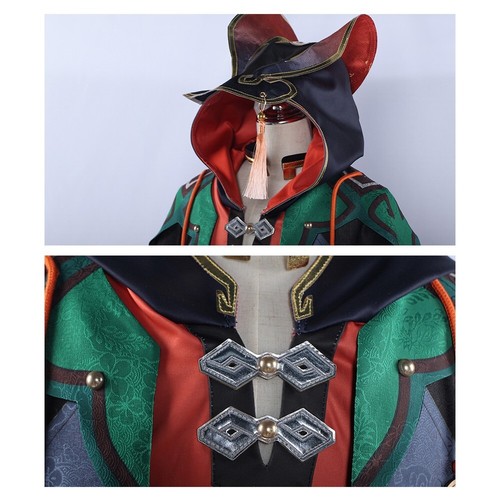 Genshin Impact Gaming Cosplay Costume Halloween Full Set Outfit Carnival - Picture 11 of 12